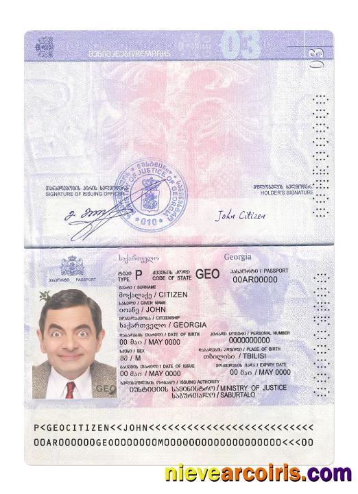 Georgia passport version 2